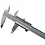 GEKO Vernier schuifmaat - precisie meting - roestvrij staal - 200 mm - 0,02 mm resolutie