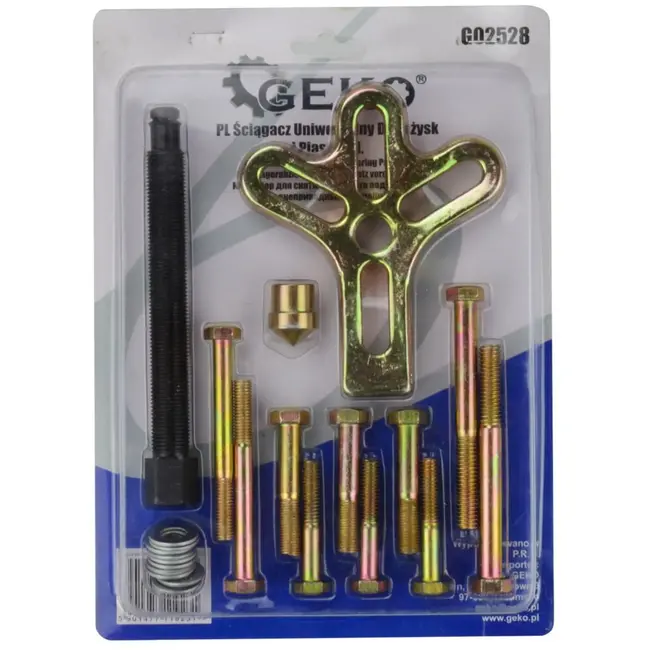 GEKO 13-delige trekker set - gehard staal - gelijkmatige druk - 125x105 mm