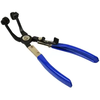 GEKO Slangklemmen Tang - Gebogen Bekken - 8-staps Vergrendeling - 212 mm - Comfort Grip