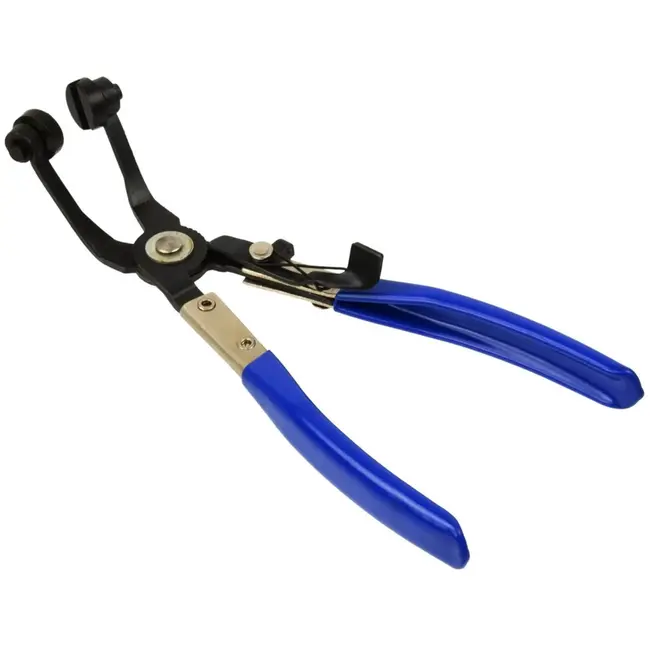 GEKO Slangklemmen Tang - Gebogen Bekken - 8-staps Vergrendeling - 212 mm - Comfort Grip