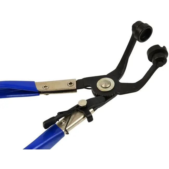 GEKO Slangklemmen Tang - Gebogen Bekken - 8-staps Vergrendeling - 212 mm - Comfort Grip