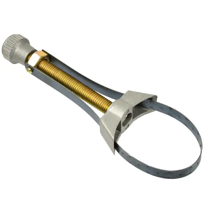 GEKO Oliebestendige oliefiltersleutel - Verstelbare diameter - Stalen handvat