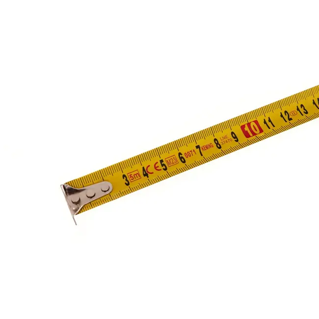 GEKO Meetlint - 5 m - Stalen blad - ABS behuizing - Antislip haak - 12 stuks