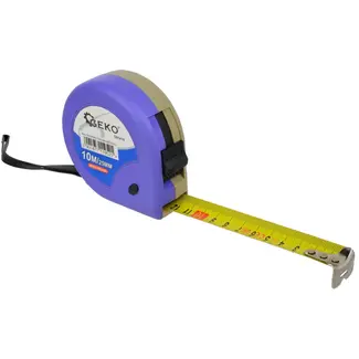 GEKO Meetlint - 10 m - Staal - ABS Behuizing - Vergrendelbaar