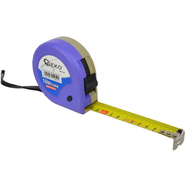 GEKO Meetlint - 10 m - Staal - ABS Behuizing - Vergrendelbaar