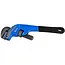 GEKO Heavy-duty pijpsleutel - eindstukken - compacte 30 cm - gietijzer - snelle kaakverstelling