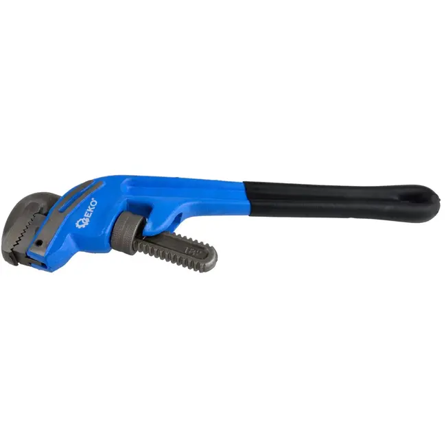GEKO Heavy-duty pijpsleutel - eindstukken - compact ontwerp - 69 mm capaciteit - 46 cm lengte