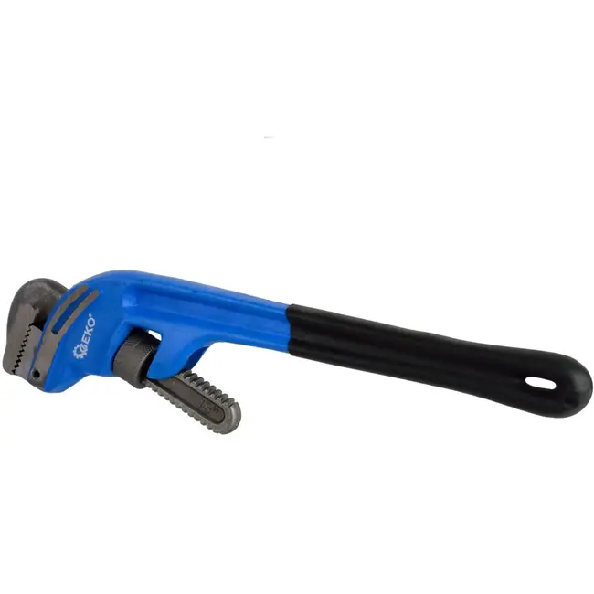 GEKO Heavy-duty pijpsleutel - eindstukken - compact ontwerp - 69 mm capaciteit - 46 cm lengte