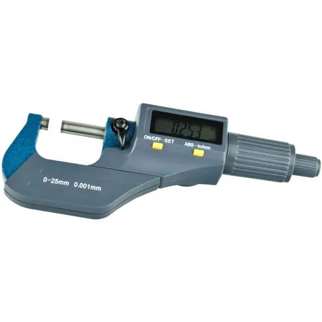 GEKO Elektronische buitenmicrometer - nauwkeurig meten - 0-25 mm - LCD display