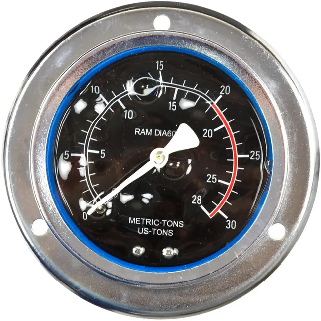 GEKO 20 ton werkplaatspers set - cilinder, 2-snelheden pomp, manometer, slang