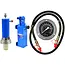 GEKO 30 ton werkplaatspers set - cilinder, 2-snelheden pomp, manometer en slang