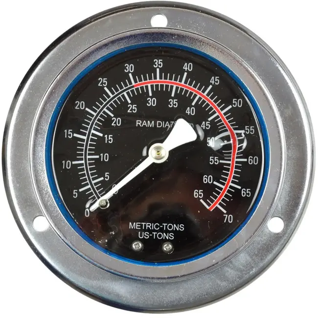 GEKO 30 ton werkplaatspers set - cilinder, 2-snelheden pomp, manometer en slang