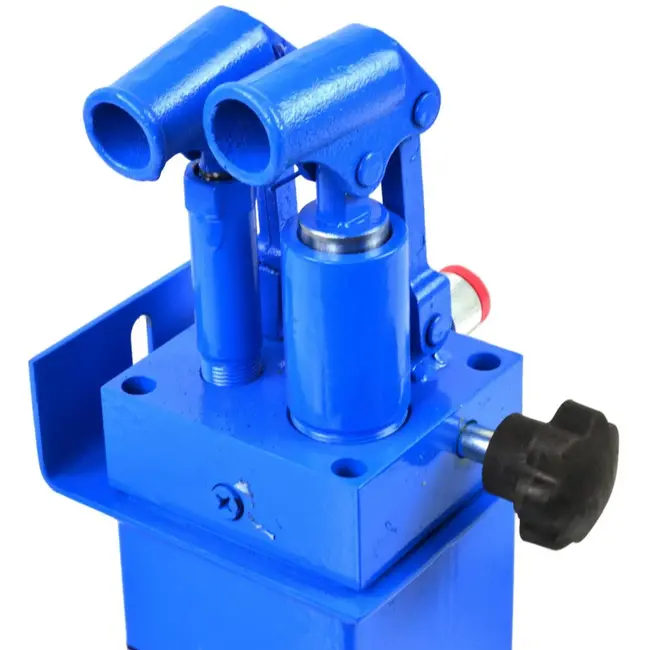 GEKO 30 ton werkplaatspers set - cilinder, 2-snelheden pomp, manometer en slang