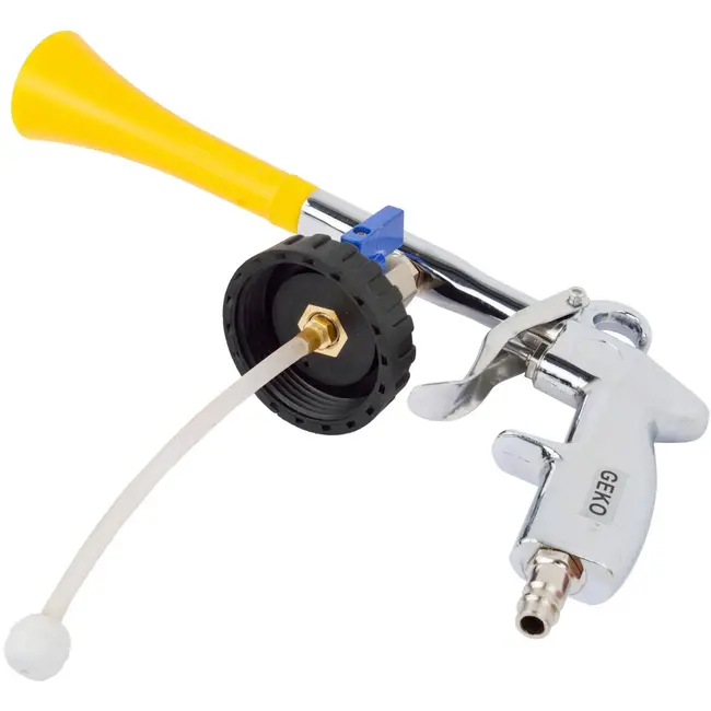 GEKO Luchtreinigingspistool - Met reservoir - Krachtige reiniging - Voor moeilijk bereikbare plekken - 1 liter