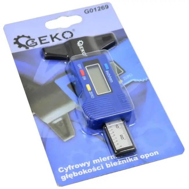 GEKO Digitale dieptemeter - LCD display - 0-25,4 mm - snelle kalibratie