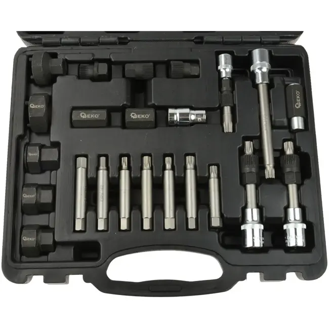 GEKO 22-delige alternatorpoelieset - veelzijdig - voor diverse automerken
