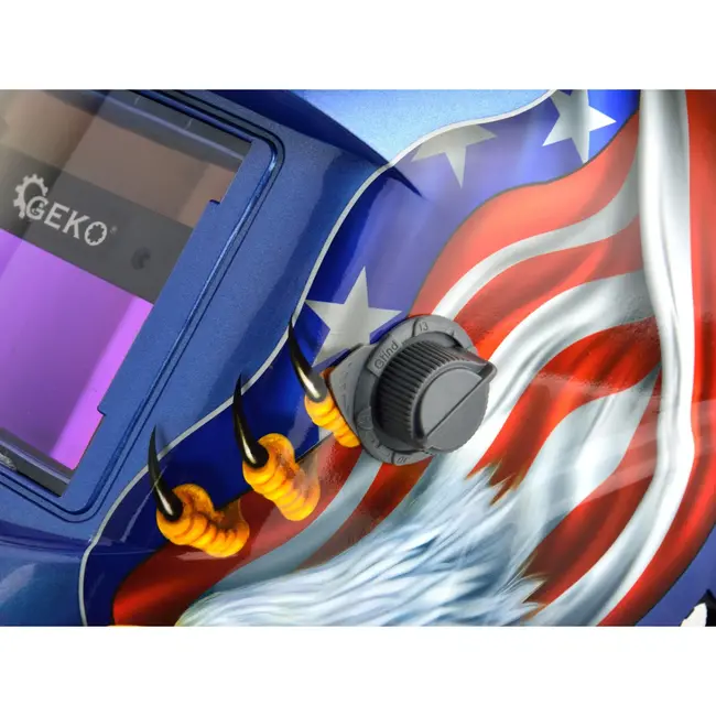 GEKO Lashelm - Auto-dimmend - UV/IR-bescherming - Verstelbare gevoeligheid - Zichtveld 92,5x42,5 mm