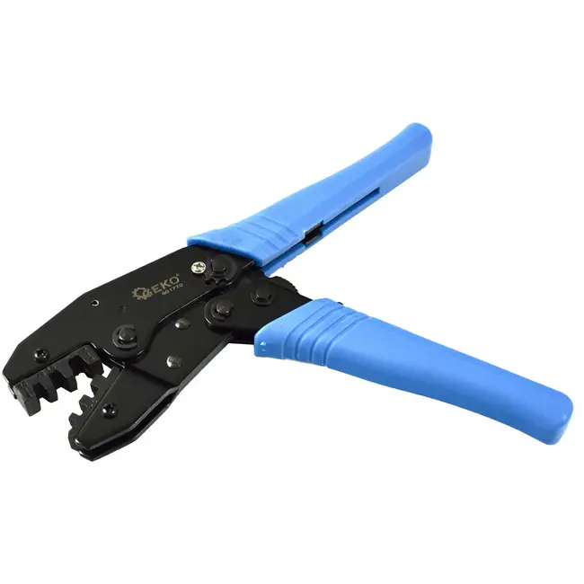 GEKO Rateltang voor geïsoleerde terminals - 0,5-6,0 mm² - Stalen bekken - Ergonomische handgrepen