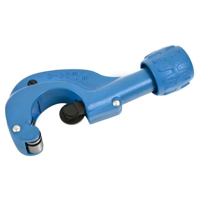 GEKO Koperen pijpsnijder - 3-35 mm - RVS snijwiel - Met ontbramer