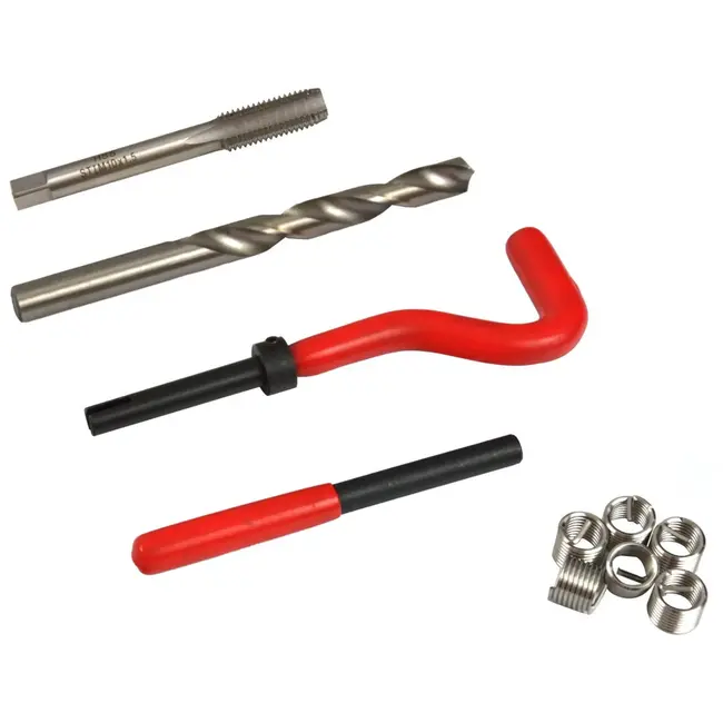 GEKO Draadreparatieset - 88-delig - M6-M10 - HSS staal - Inclusief metalen koffer