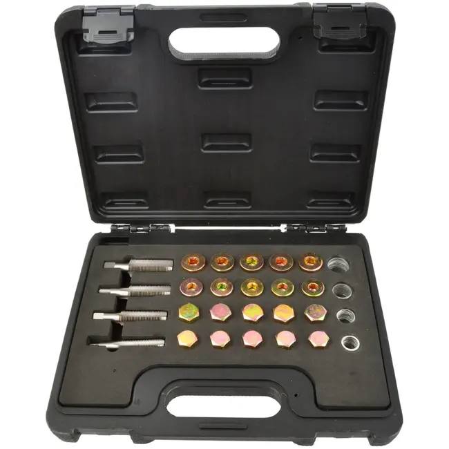 GEKO Oliepan reparatieset - 64-delig - Diverse maten M13-M20 - Inclusief tappen en afdichtringen