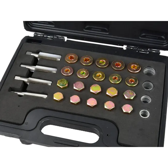 GEKO Oliepan reparatieset - 64-delig - Diverse maten M13-M20 - Inclusief tappen en afdichtringen