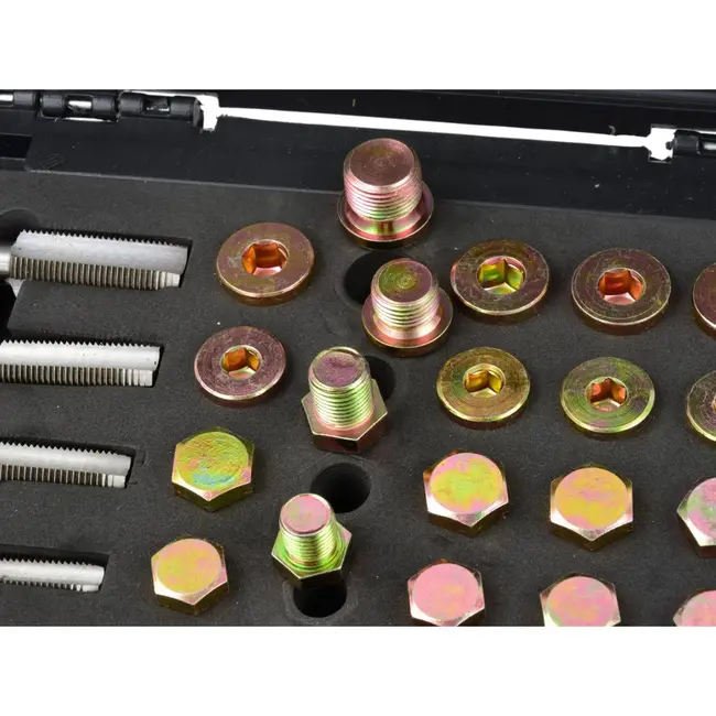 GEKO Oliepan reparatieset - 64-delig - Diverse maten M13-M20 - Inclusief tappen en afdichtringen