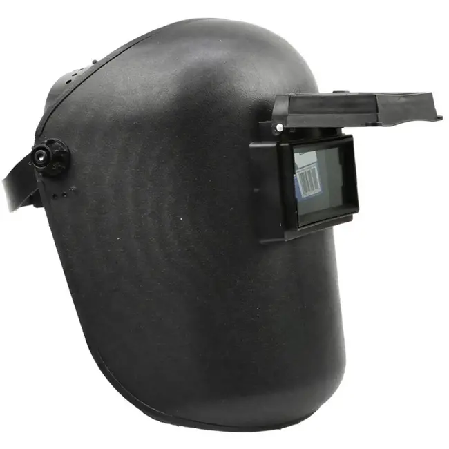 GEKO Lashelm - Flip-up Vizier - UV-bescherming - Verstelbare Pasvorm - Zwart