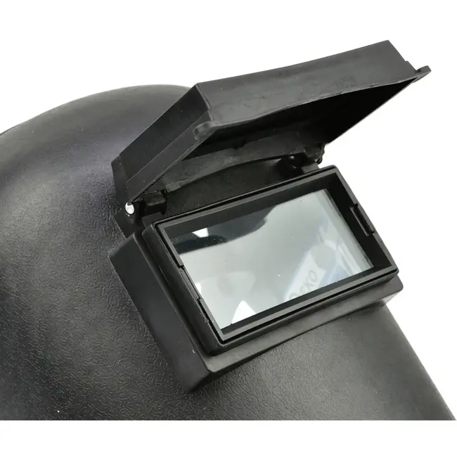 GEKO Lashelm - Flip-up Vizier - UV-bescherming - Verstelbare Pasvorm - Zwart