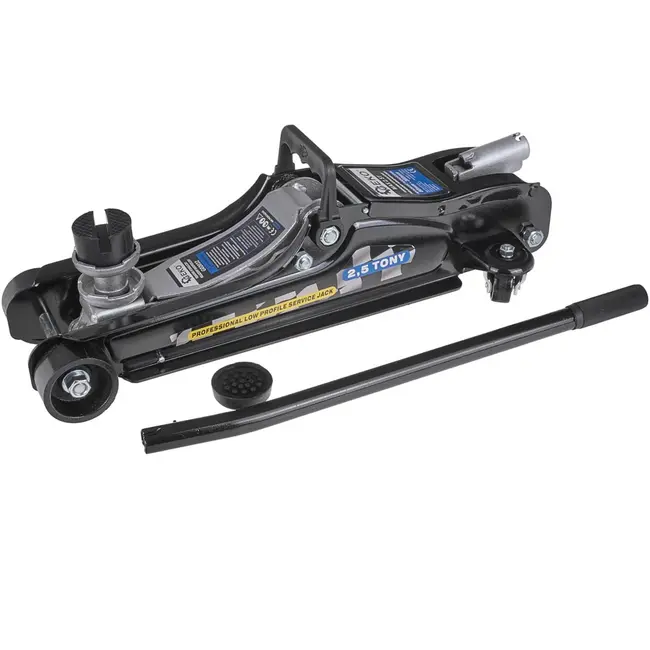 GEKO Hydraulische garagekrik - 2,5 ton - laag profiel - 360 mm hefhoogte - met draaggreep