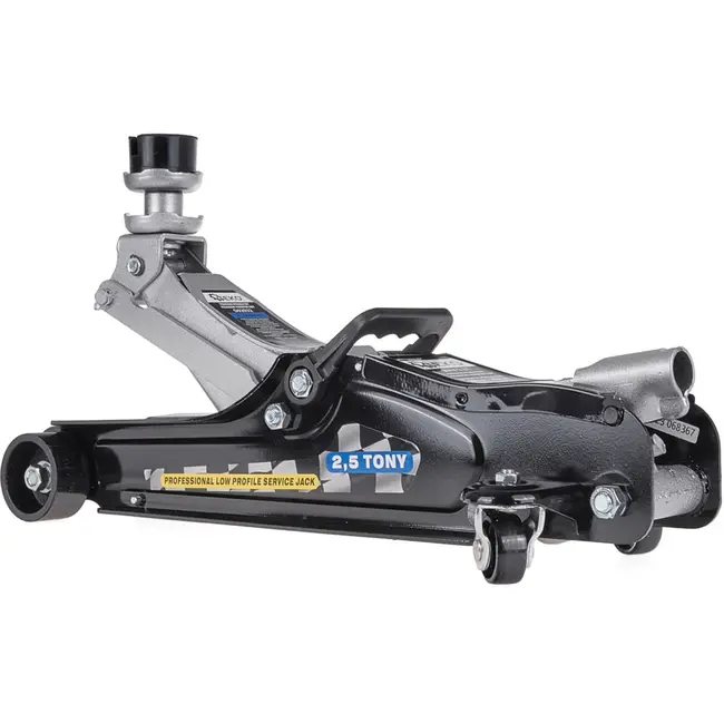 GEKO Hydraulische garagekrik - 2,5 ton - laag profiel - 360 mm hefhoogte - met draaggreep