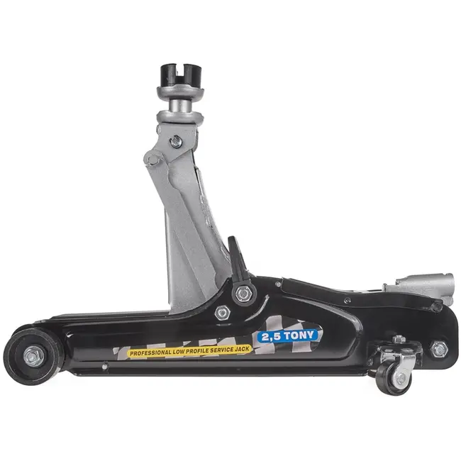 GEKO Hydraulische garagekrik - 2,5 ton - laag profiel - 360 mm hefhoogte - met draaggreep