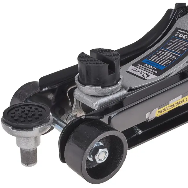 GEKO Hydraulische garagekrik - 2,5 ton - laag profiel - 360 mm hefhoogte - met draaggreep