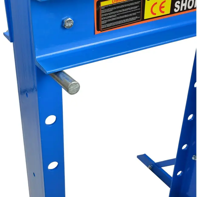 GEKO Hydraulische werkplaatspers - 30 ton - 2-snelheden handpomp - verstelbare hoogte - met drukmeter