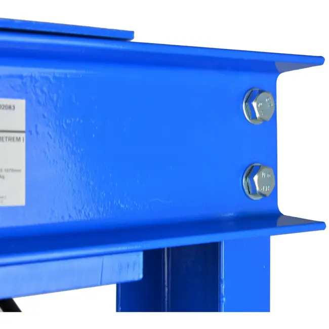 GEKO Hydraulische werkplaatspers - 30 ton - 2-snelheden handpomp - verstelbare hoogte - met drukmeter