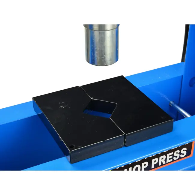 GEKO Hydraulische werkplaatspers - 30 ton - 2-snelheden handpomp - verstelbare hoogte - met drukmeter