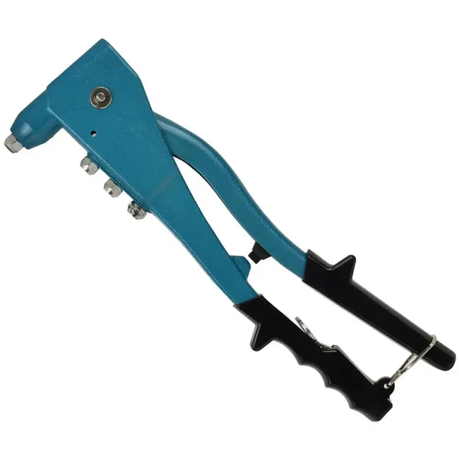 GEKO Handpopnageltang - Staalconstructie - Ergonomische greep - 260 mm - 4 verwisselbare koppen