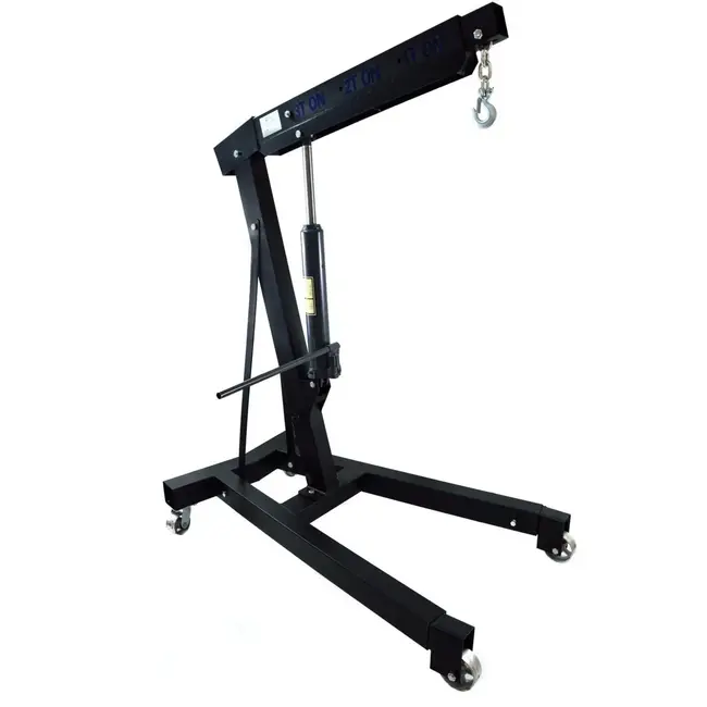 GEKO Motorlift - 3 ton - Verstelbare giek - Zware wielen - Veiligheidsmechanisme