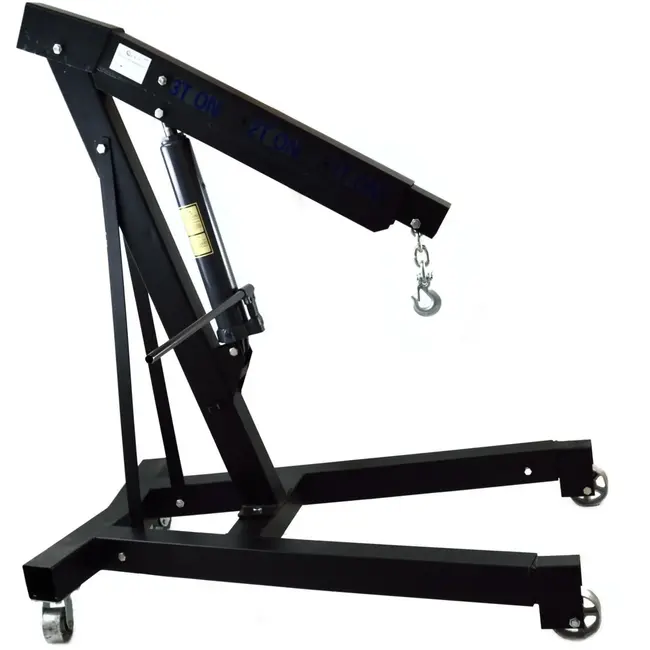 GEKO Motorlift - 3 ton - Verstelbare giek - Zware wielen - Veiligheidsmechanisme