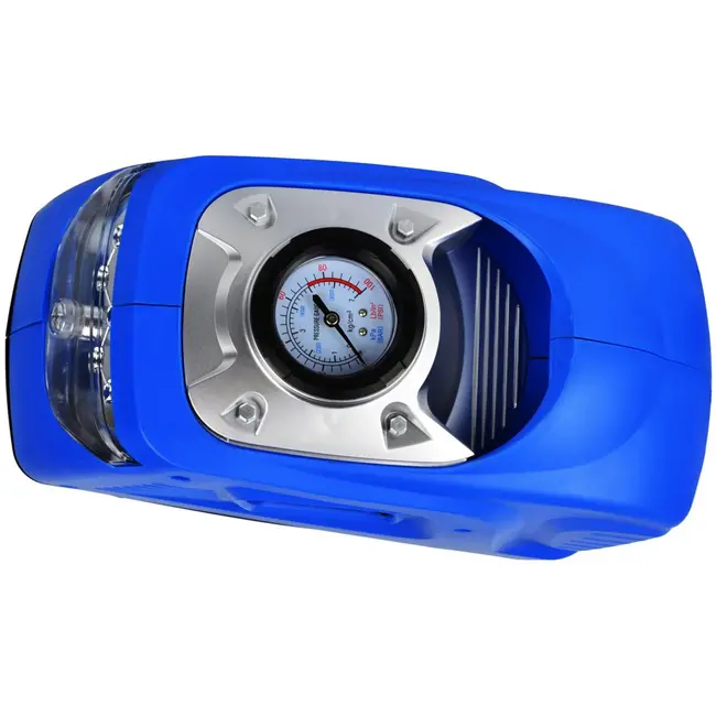 GEKO Mini luchtcompressor - krachtig 100W - met zaklamp - 12/230V - compact en veelzijdig