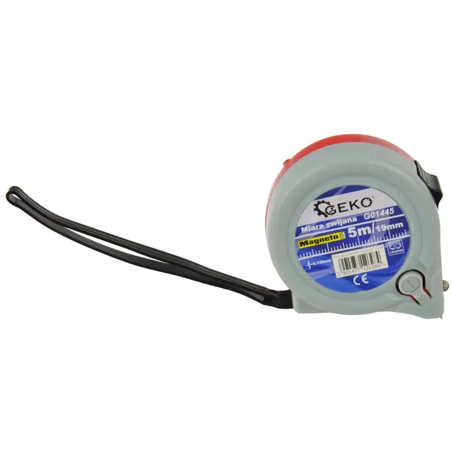 GEKO Magnetische meetlint - 5 m - 19 mm - ABS behuizing - Stalen blad