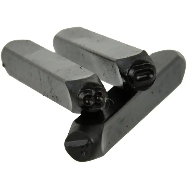 GEKO Cijferponsen set - 5 mm - koolstofstaal - 9 stuks