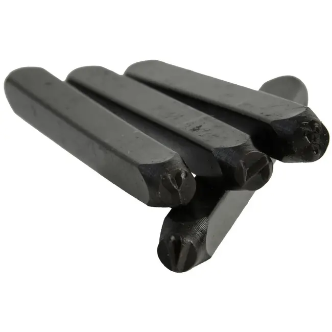 GEKO Letterstempelset - 27-delig - Carbonstaal - 6 mm - Inclusief &-teken