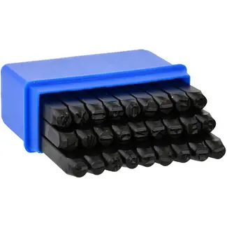 GEKO Letterstempelset - 5 mm - 27-delig - Koolstofstaal