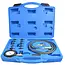 GEKO Uitgebreide oliedruktester set - 10 adapters - Manometer tot 10 bar - Flexibele slang 120 cm