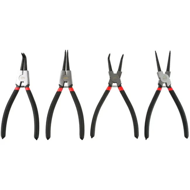 GEKO Circliptangenset - CrV staal - Antislip handgrepen - 250mm - 4-delig