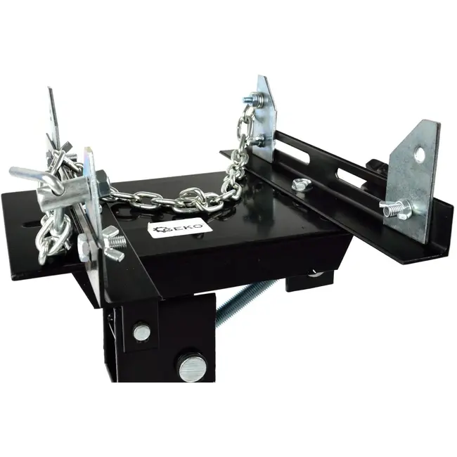 GEKO Transmissiekrikadapter - 600 kg - Veiligheidsketting - Kantelbaar 35° voor/achter