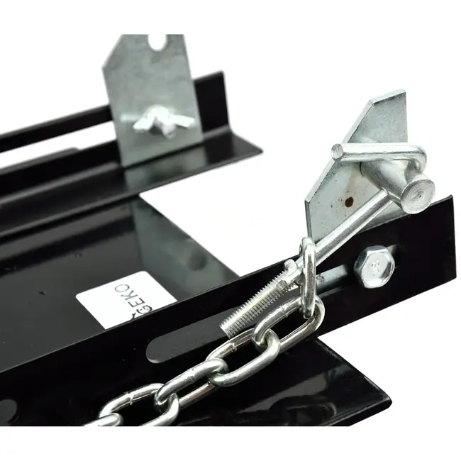 GEKO Transmissiekrikadapter - 600 kg - Veiligheidsketting - Kantelbaar 35° voor/achter