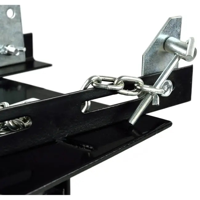 GEKO Transmissiekrikadapter - 600 kg - Veiligheidsketting - Kantelbaar 35° voor/achter