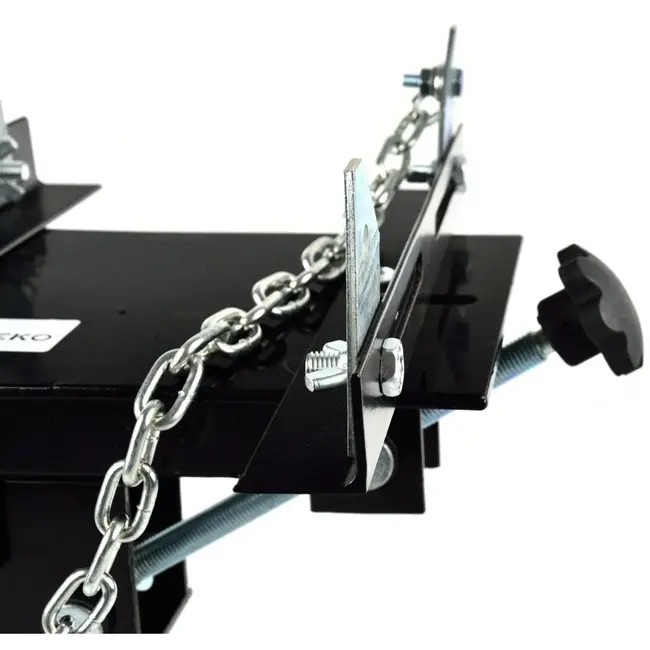 GEKO Transmissiekrikadapter - 600 kg - Veiligheidsketting - Kantelbaar 35° voor/achter